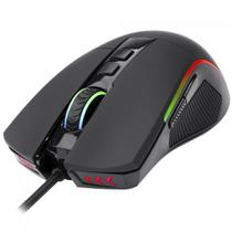 Mouse Gamer Redragon Plank RGB, 16000 DPI, 9 Botões Programáveis, Black, M812-RGB