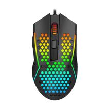 Mouse Gamer Redragon Reaping - 12400dpi - 6 Botões Programáveis - Iluminação RGB - Preto - M987-K