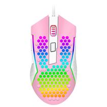 Mouse Gamer Redragon Reaping Elite - 32000dpi - PWM3389 - Conexão USB - Rosa e Branco - M987PW-P