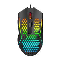 Mouse Gamer Redragon Reaping Plus RGB 52000 DPI 7 Botões USB - Preto