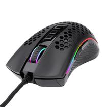 Mouse Gamer Redragon Storm, 12400DPI, 7 Botões Programáveis, RGB, Black, M808-RGB