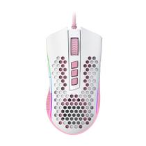 Mouse Gamer Redragon Storm Elite Lollipop RGB Branco e Rosa