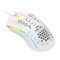 Mouse Gamer Redragon Storm Elite Lunar White, RGB, 16000 DPI, 8 Botões Programáveis, USB, Branco