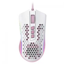 Mouse Gamer Redragon Storm, RGB, 12400 DPI, 8 Botões Programáveis, White/Pink, M808WP-RGB