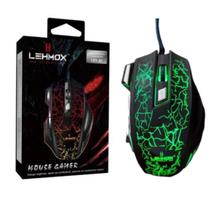 Mouse Gamer Rgb 3200 Dpi Lehmox Óptico Com Led Fio Para Jogo