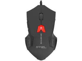 Mouse Gamer RGB Bright Óptico 2400DPI - 6 Botões 462 Preto