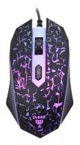 Mouse Gamer rgb Com Fio Led Preto luzes coloridas