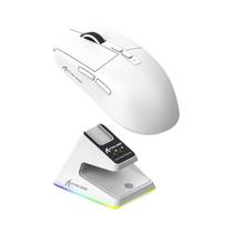 Mouse Gamer RGB Sem Fio Attack Shark X6 Com Base De Carregamento Magnética 26000DPI 1KHZ PixArt
