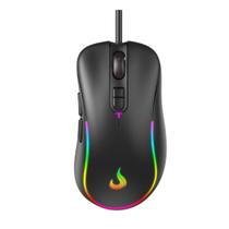 Mouse gamer rise mode g2 black rgb, 6400 dpi, 7 botoes, preto - rm-mg-02-fb