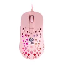 Mouse Gamer Rosa Para Jogar Com Fio 3200 Dpi Ergonômico Rosa Haiz HZ-905