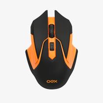 Mouse Gamer Sem Fio 2400Dpi Hyper Preto Laranja OEX MS307