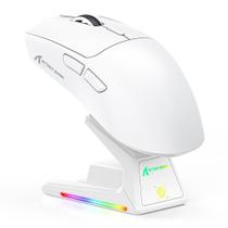 Mouse Gamer sem Fio Attack Shark X1, Ultraleve, com Base de Carregamento Magnético RGB, Tri-Mode, 40.000 DPI, Sensor Óptico PAW3395 PRO, 6 Botões -...
