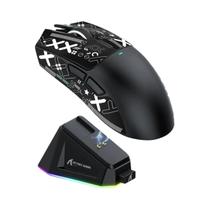 Mouse Gamer Sem Fio Attack Shark X11 Com Dock De Carregamento E Sensor PixArt PAW3311 BT24G Sem Fio