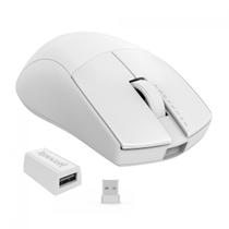 Mouse Gamer Sem Fio Bluetooth Redragon King 4K Pro Branco