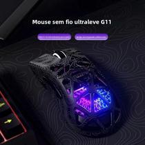 Mouse Gamer Sem Fio Bluetooth RGB FURYCUBE G11 Design Leve E Oco PAW3311 Mouse Gamer Sem Fio Bluetooth RGB FURYCUBE G11 Design Leve E Oco PAW3311