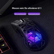 Mouse Gamer Sem Fio Com Iluminação RGB FURYCUBE G11 Tri-Modo Bluetooth 2.4G PAW3311 Leve Para Gamers Mouse Gamer Sem Fio Com Iluminação RGB FURYCUBE G11 Tri-Modo Bluetooth 2.4G PAW3311 Leve Para Gamers