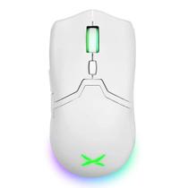 Mouse Gamer Sem Fio Delux M800RGB PAW3395 26000DPI BRANCO