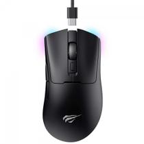 Mouse Gamer Sem Fio Havit MS966WB - Sensor Pixart 12000dpi - RGB - Bluetooth / USB / 2.4GHz - Preto