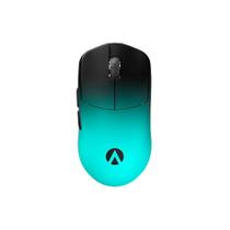 Mouse Gamer Sem Fio Lamzu Maya X, AimLabs Edition, 8000Hz, Sensor PWM 3950, DPI 30000, Ultra-Leve, Preto e Turquesa - 6975637430282