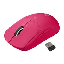 Mouse Gamer Sem Fio Logitech G PRO X Superlight Lightspeed, 25.600 DPI, 5 Botões Programáveis, Sensor HERO 25K, Magenta - 910-005955 Mouse Gamer Sem Fio Logitech G PRO X Superlight Lightspeed, 25.600 DPI, 5 Botões Programáveis, Sensor HERO 25K, Magenta - 910-005955