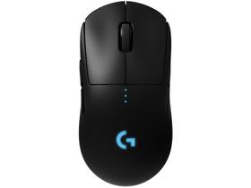 Mouse Gamer sem Fio Logitech Laser 16000DPI - 8 Botões PRO Wireless Preto