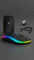 Mouse Gamer Sem Fio Recarregável RGB LED Mouse Gamer Sem Fio Recarregável RGB LED