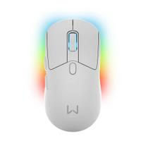 Mouse Gamer sem Fio Warrior Magnus, Branco, com Base, 10000dpi, RGB, MO422