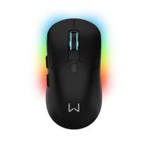Mouse Gamer sem Fio Warrior Magnus, Preto, com Base, 10000dpi, RGB, MO421 Mouse Gamer sem Fio Warrior Magnus, Preto, com Base, 10000dpi, RGB, MO421