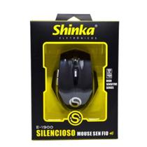 Mouse Gamer Sem Fio Wireless 1600Dpi Preto 6 Botões Shinka Mouse Gamer Sem Fio Wireless 1600Dpi Preto 6 Botões Shinka
