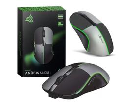 Mouse Gamer Sem Fio Wireless Usb Bluetooth 1600 Dpi Led RGB Cor Preto Cinza Knup