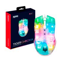 Mouse Gamer Transparente 3600 dpi Led RGB REVENGER - MO-TGR003