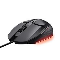 Mouse Gamer Trust Felox 6400Dpi Rainbow 6 Botoes - Preto