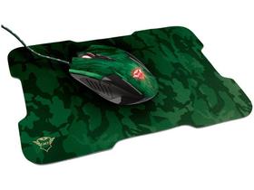 Mouse Gamer Trust Óptico 3200DPI 6 Botões - GXT 781 Rixa com Mouse Pad