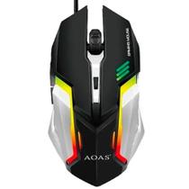 Mouse Gamer Usb 1,4m Led Rgb 6 Botões 3200dpi