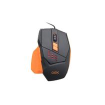 Mouse Gamer USB OEX Óptico Steel MS-305 com Sete Botões