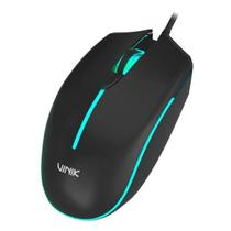 Mouse gamer usb preto led rainbow 1200 dpi skill vinik