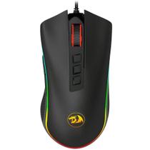 Mouse Gamer USB Sensor PIXART 7 Botões com LED RGB - M711 preto - Cobra Redragon