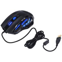 Mouse Gamer Vinik GM104 Vx Black Widow 2400 Dpi 6 Botões USB Preto/Azul