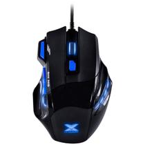 Mouse Gamer Vinik VX Gaming Black Widow, LED, 6 Botões, 2400DPI, Preto e Azul - GM104