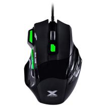 Mouse Gamer Vinik VX Gaming Black Widow, LED, 6 Botões, 2400DPI, Preto e Verde - GM106