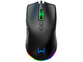 Mouse Gamer Warrior RGB Óptico 12000DPI 7 Botões