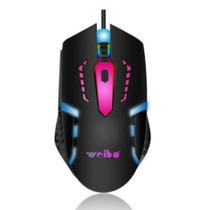 Mouse gamer Weibo com fio usb