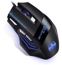 Mouse Gamer X7 Black Profissional Led Rgb 6000 Dpi Usb 3.0 Com Fio