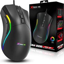 Mouse Gamer Xtrike Me Gm226 Preto Rgb 7200 Dpi Usb Preto