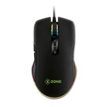 Mouse gamer Xzone 16400 dpi GMF-02 Ergonômico, 7 Botões Programavéis, com Níveis de DPI, RGB, USB, Profissional, Gaming House, de Campeonato