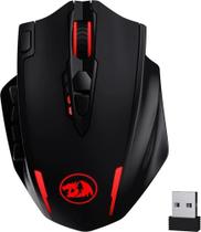 Mouse Gaming Redragon Impact Elite M913 RGB Sem Fio USB Preto