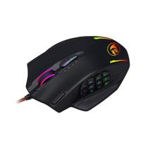 Mouse Gaming Redragon M908 Impact RGB com Fio USB Preto