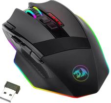 Mouse Gaming Redragon Sniper Pro M801P-RGB Sem Fio USB - Preto