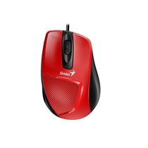 Mouse Genius DX-150X C/ Fio Ergonômico Vermelho - 31010231101
