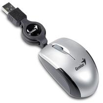 Mouse Genius Usb Retrátil Micro Traveler Prata ( 1200DPI )